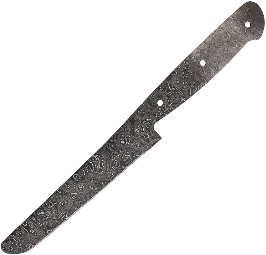 Alabama Damascus Steel 5″ Blunt Tip Knife Blade ADS105 416 Layer Damascus