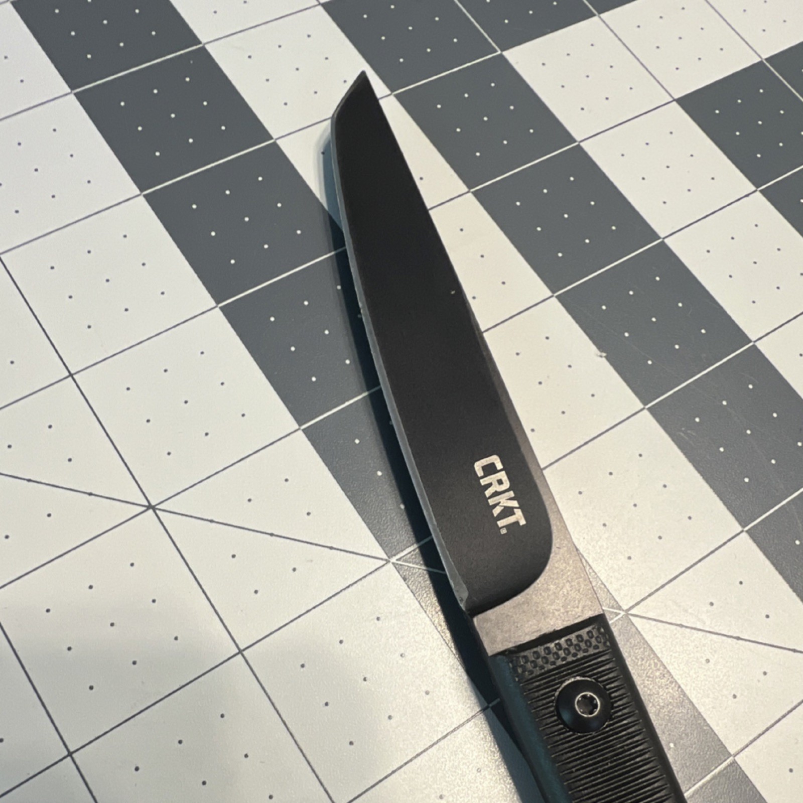 CRKT 2356 Sweet K.I.S.S. Neck Knife 4in Straight Edge Fixed Blade Black .