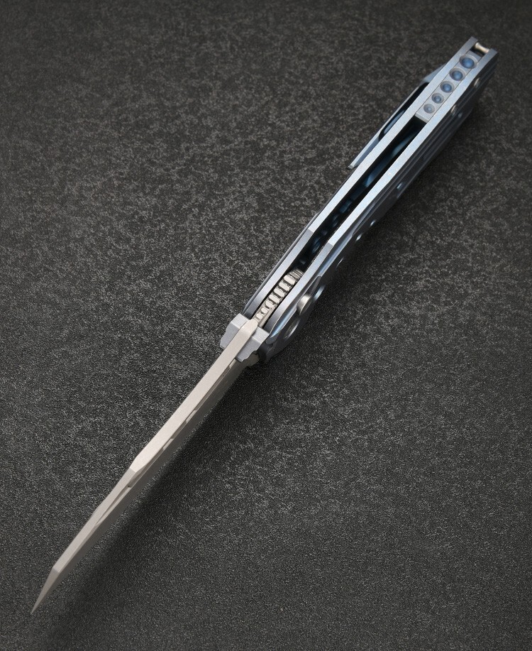 CMBMADEKNIVES Devourer CMB-16D Titanium Handle M390 Steel Pocket Folding Knife