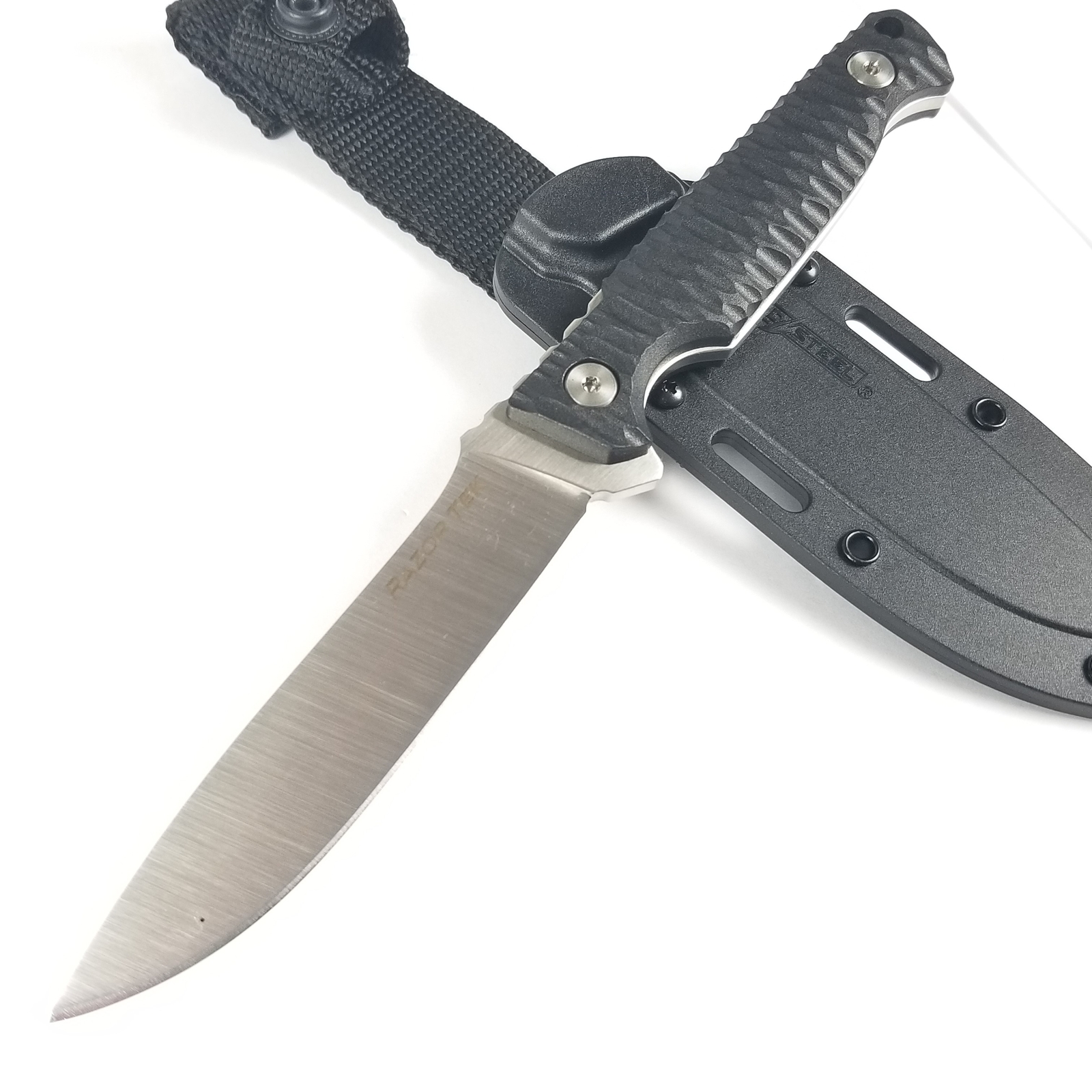 Cold Steel Razor Tek 8” Black GFN 4116 Stainless Steel Fixed Blade Knife FX4RZR