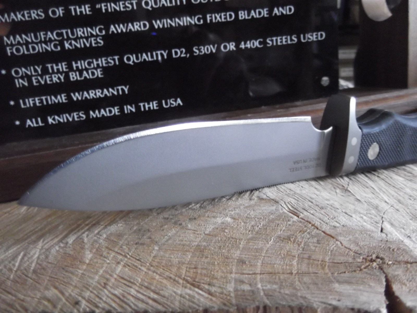 KNIVES OF ALASKA 9 1/2″ MAGNUM ALASKAN D2 TOOL ST. BLADE SURE GRIP HANDLE #157FG