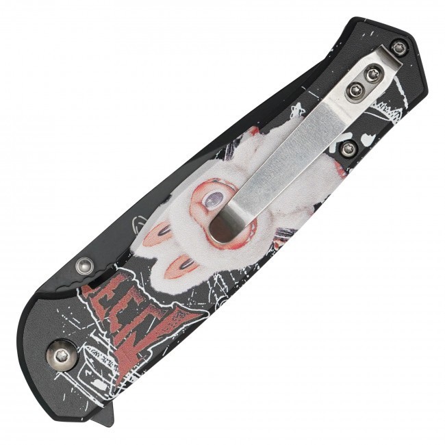 8” Labubu Angel in Clouds 3-D Printed Graphic Spring Assisted Pocket Knife