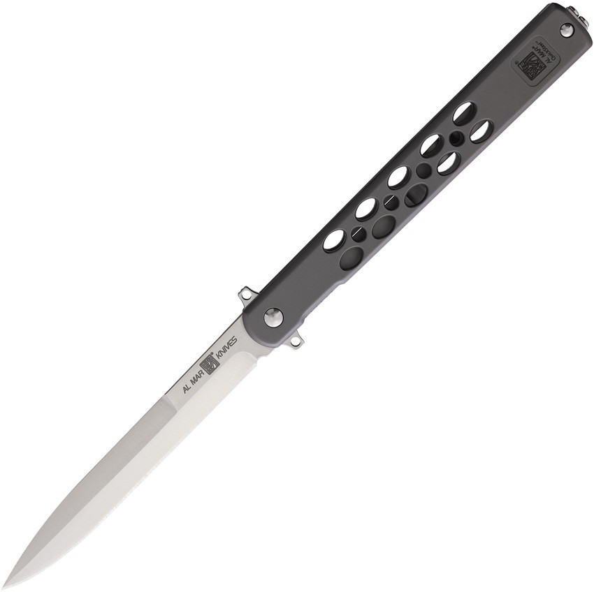 Al Mar Quicksteel AMK4052 5″ Stainless Steel Gray Steel Folding Framelock