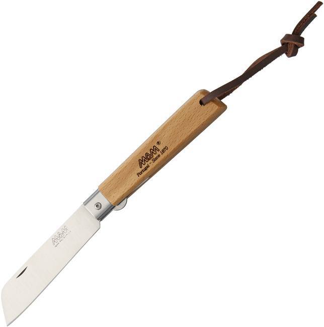 MAM Operario Linerlock Blade / Beechwood Folding Knife – 2043 SILVER RING W/BOX