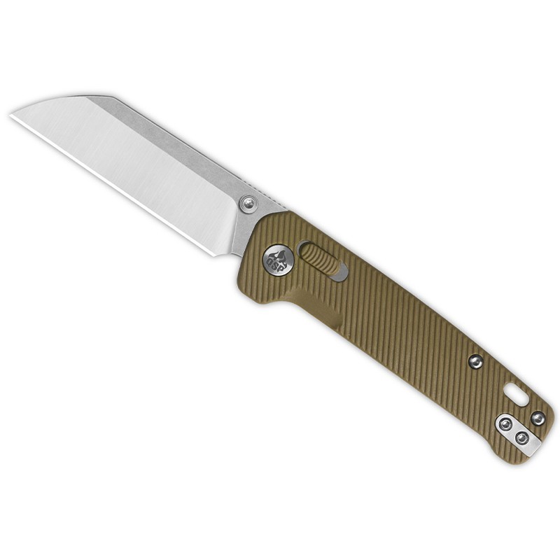 QSP Penguin Glyde Lock 3.06″ 14C28N Stainless Steel Folding Knife FRN/G10 Handle