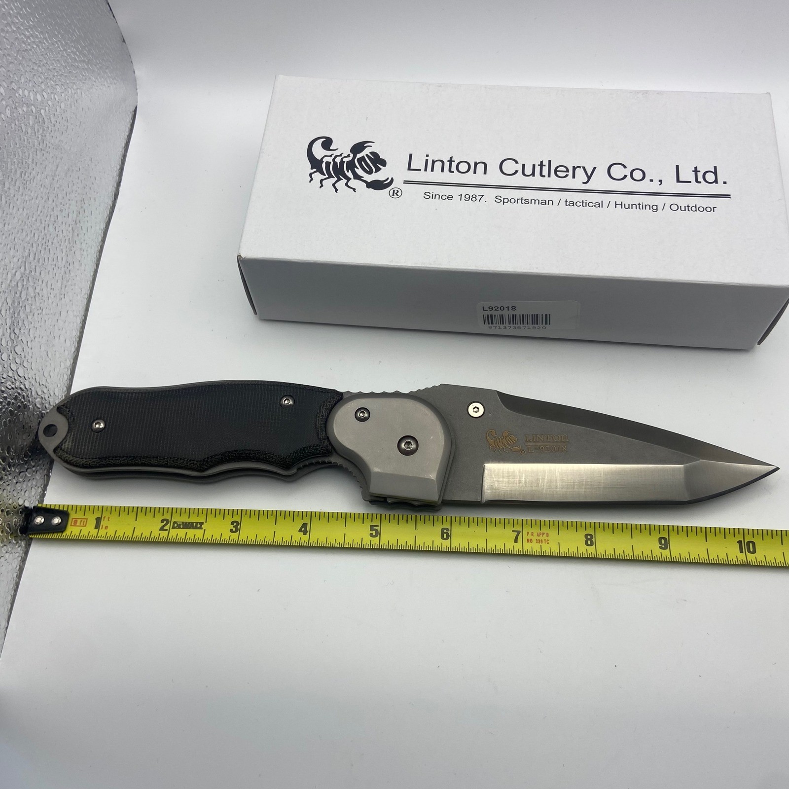 Linton Cutlery LS9201B Folding Knife Sportsman Tactical Hunting Outdoor