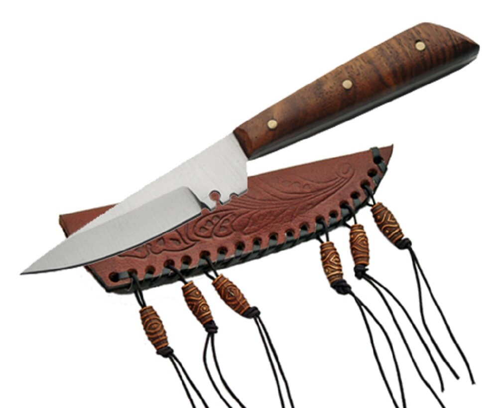 5.75″ Patch Skinning Skinner Hunting Knife Knives Stainless + Custom Sheath