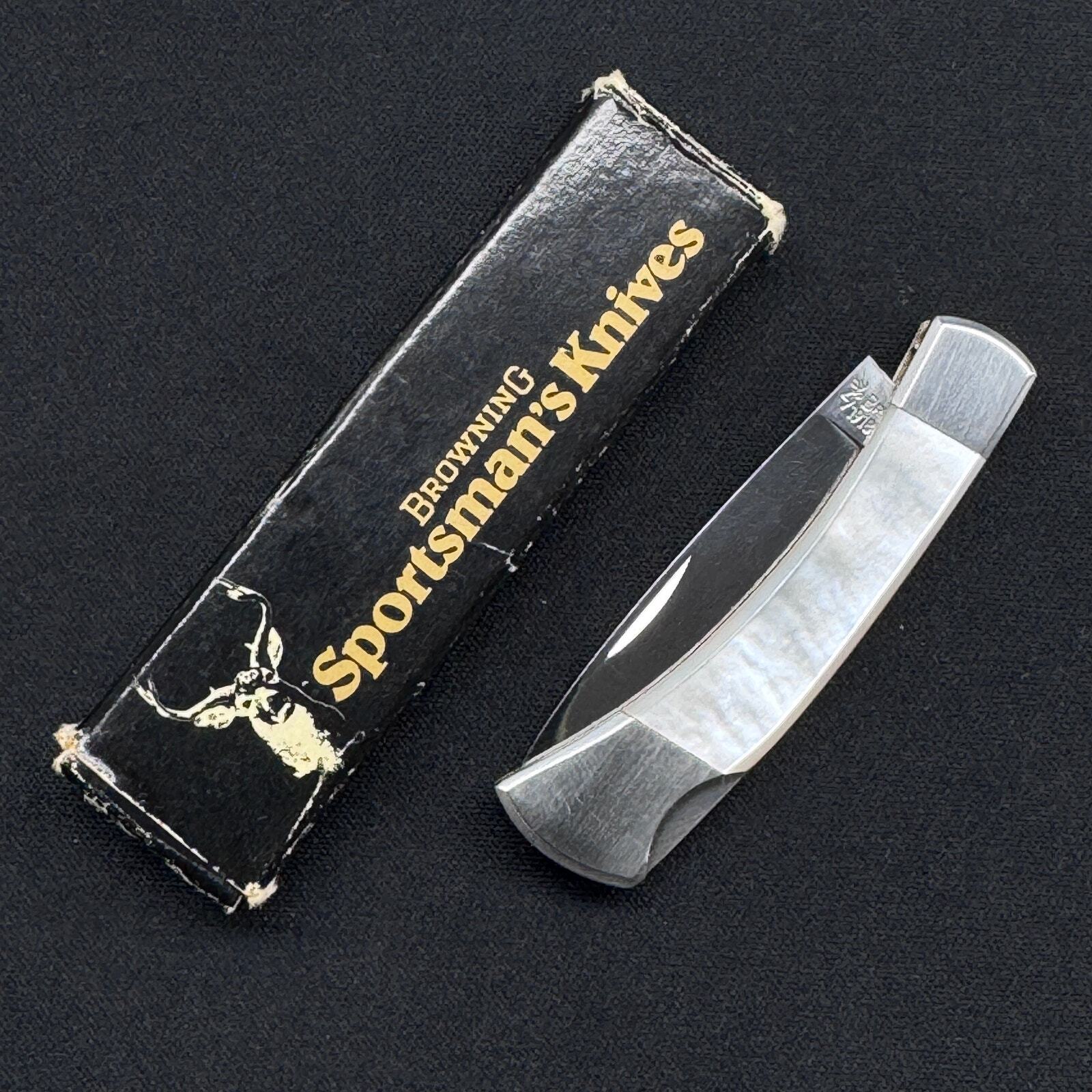 Vintage Browning Mini Lock Back Pocket Knife Pearl Handles with Box & Paperwork