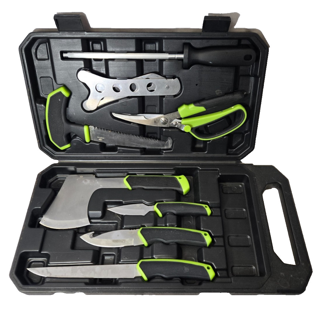 Mossy Oak Hunting Field Dressing Kit – 8 Steel Tools with Storage Case