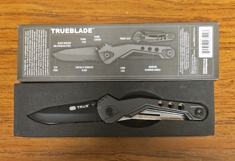 True Utility TrueBlade Folding Pocket Knife NIB TU 6871A