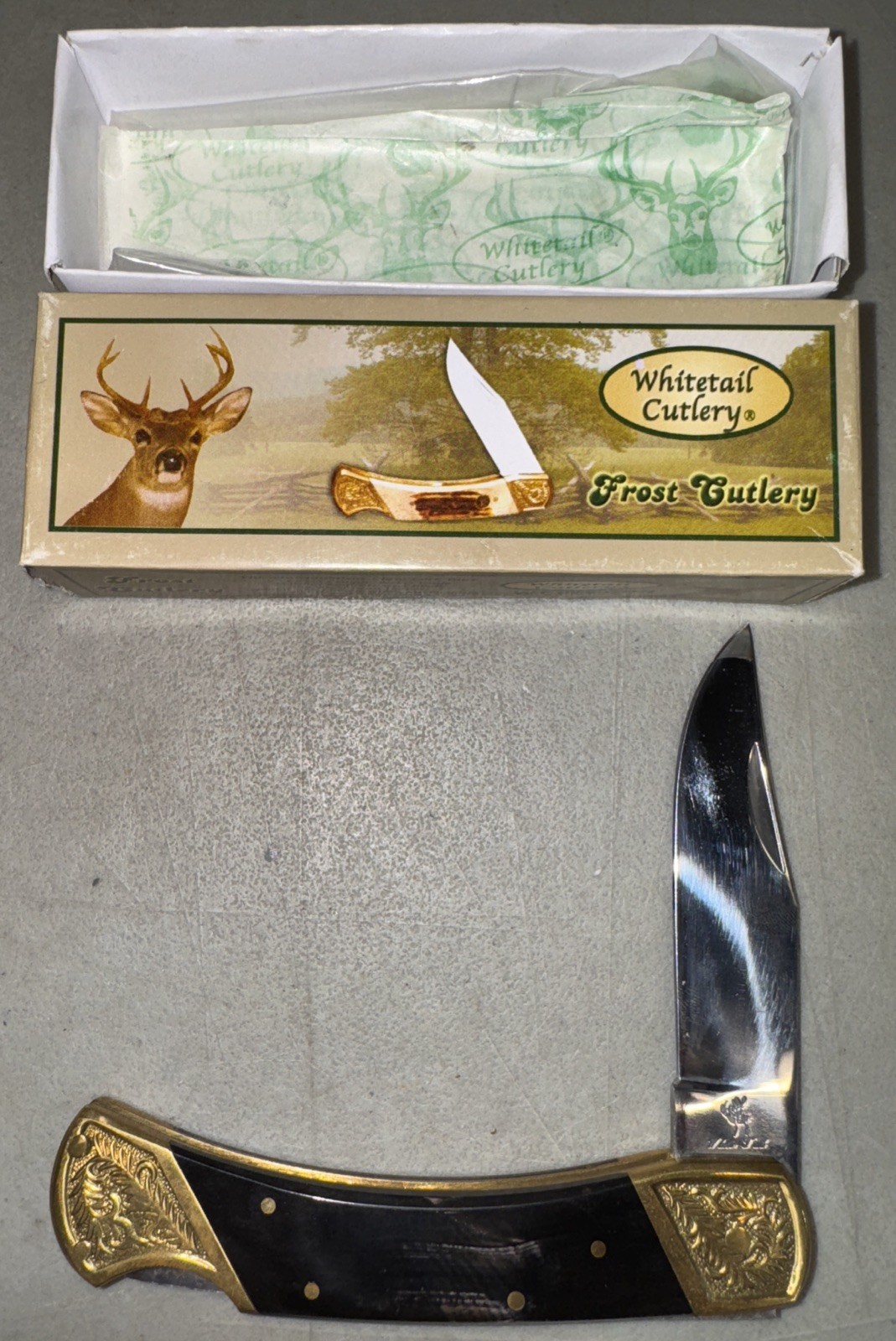 WHITETAIL CUTLERY BEAR CLAW LOCK BACK WT-072CBHWS