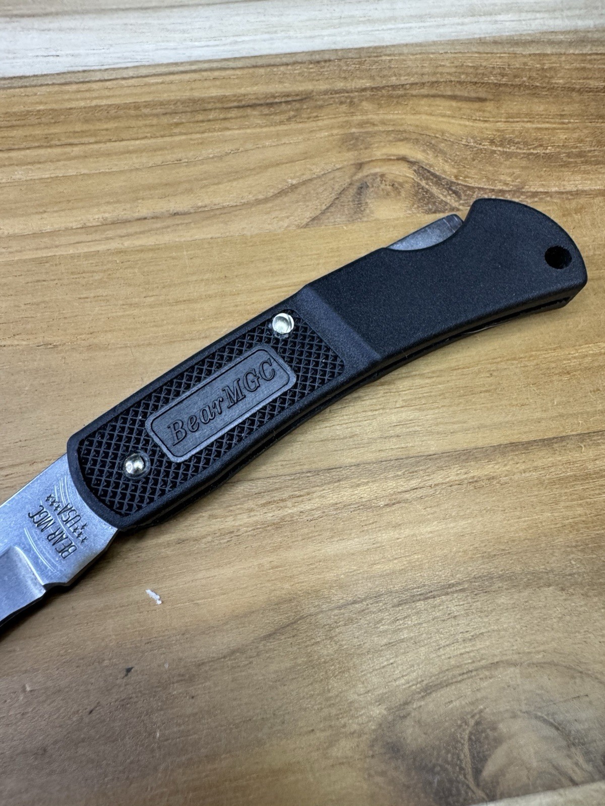 Bear & Son Executive Folding Knife 2.25in Plain Edge Textured Zytel BR726