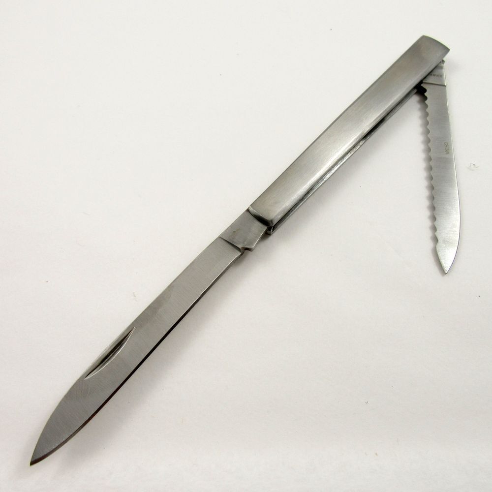 NEW Folding Knife Fruit Sampler 4.5″ Stainless Steel 2-Blade Case Included