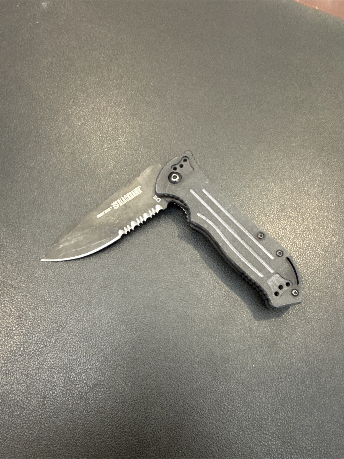 Blackhawk Point Man D2 Tactical Lockback Bushcraft Survival Knife
