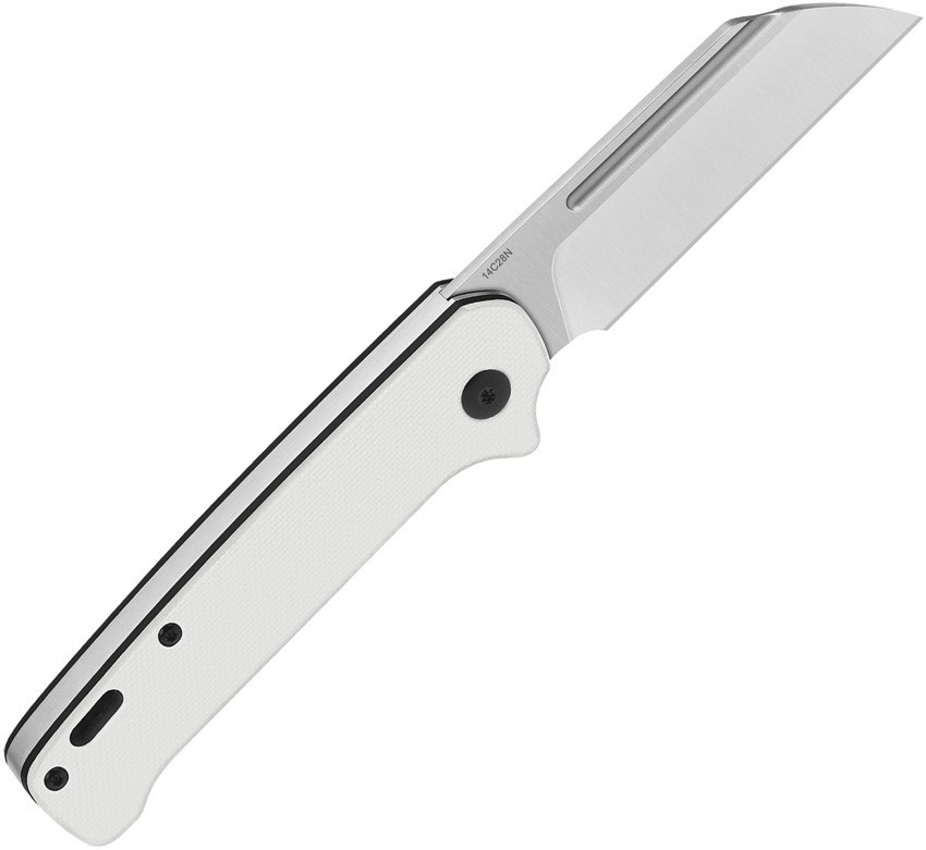 QSP Knife Penguin Slip Joint QS130SJA 3″ 14C28N White G10 Folding