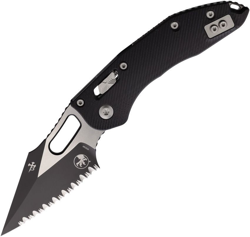 Microtech Ram Lok Bohler M390MK Stainless Blade Blk Folding Knife 169RL-3FLGTBK