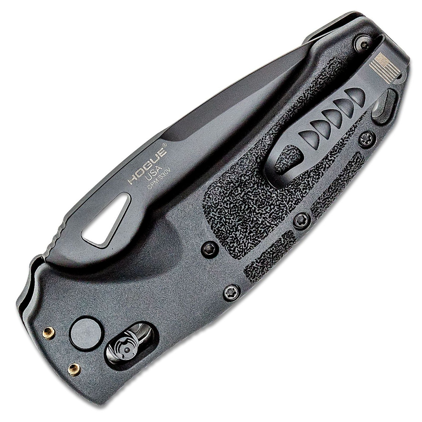 Hogue Sig Sauer K320 Nitron ABLE Lock S30V Drop Point Knife Blade, Black – 36370
