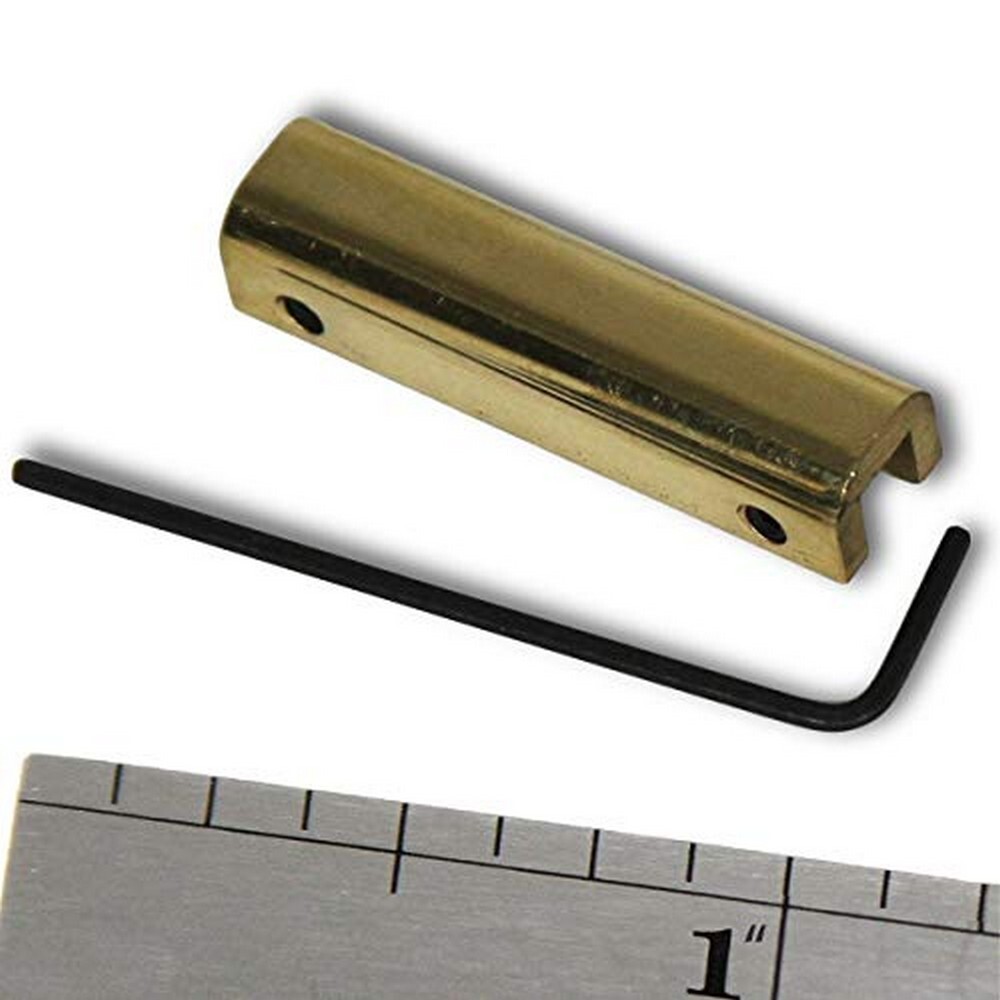 Kwik Thumb Hand-Polished Bright Brass Fits 1/8″ Thick Blade – KWIK-BAR-MAGNUM