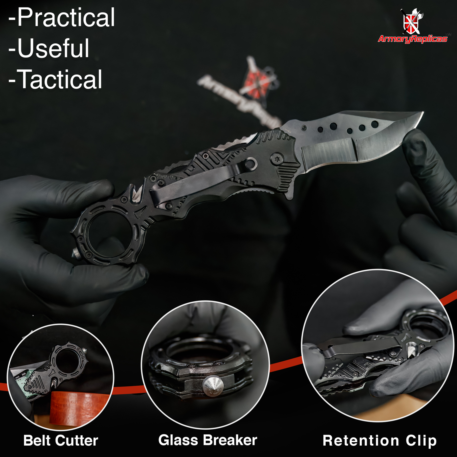 Floodlight Tactical Knife | DOD Warrior Green Digi-Camo -Emergency Military Tool