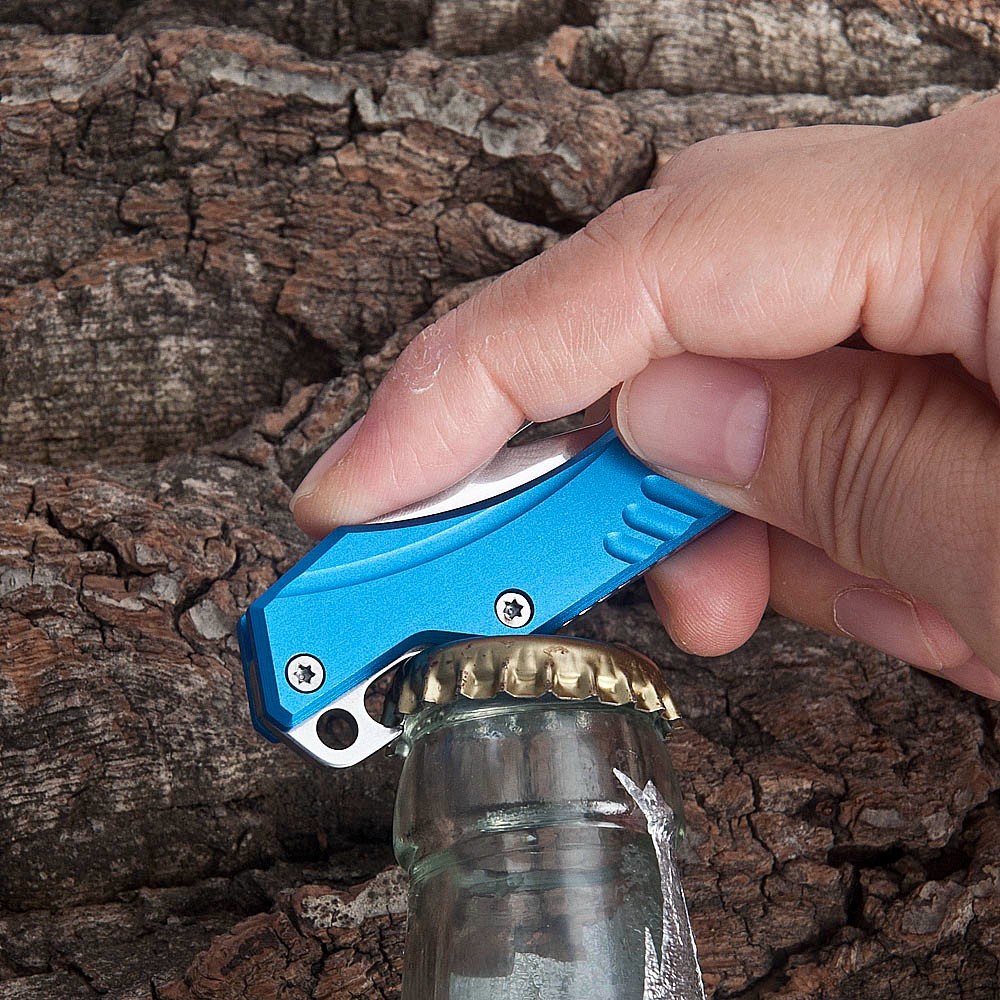 2pcs Pocket Knife, D2 Steel blade Aluminum Alloy Handle with Extra EDC Knife