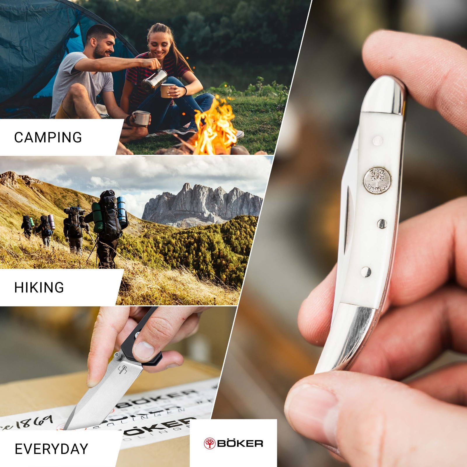 Boker Traditional Series 2.0 Texas Toothpick White Bone Pocket Knife ✔️ 110846