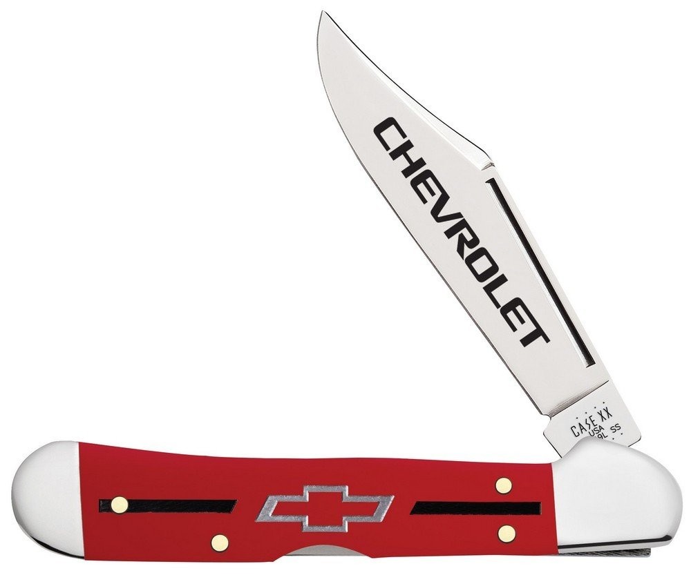 Case Cutlery Chevrolet Mini Copperlock Nickel Silver Bolster – 33706