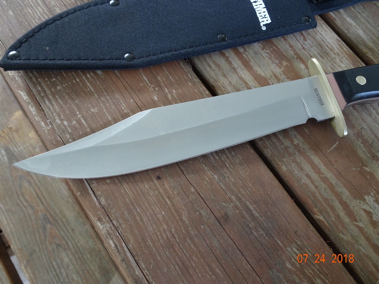 OLD TIMER SCHRADE 15.5″ OA BOWIE KNIFE 10″ 440 BLADE DERLIN SAW CUT HANDLE HD SH