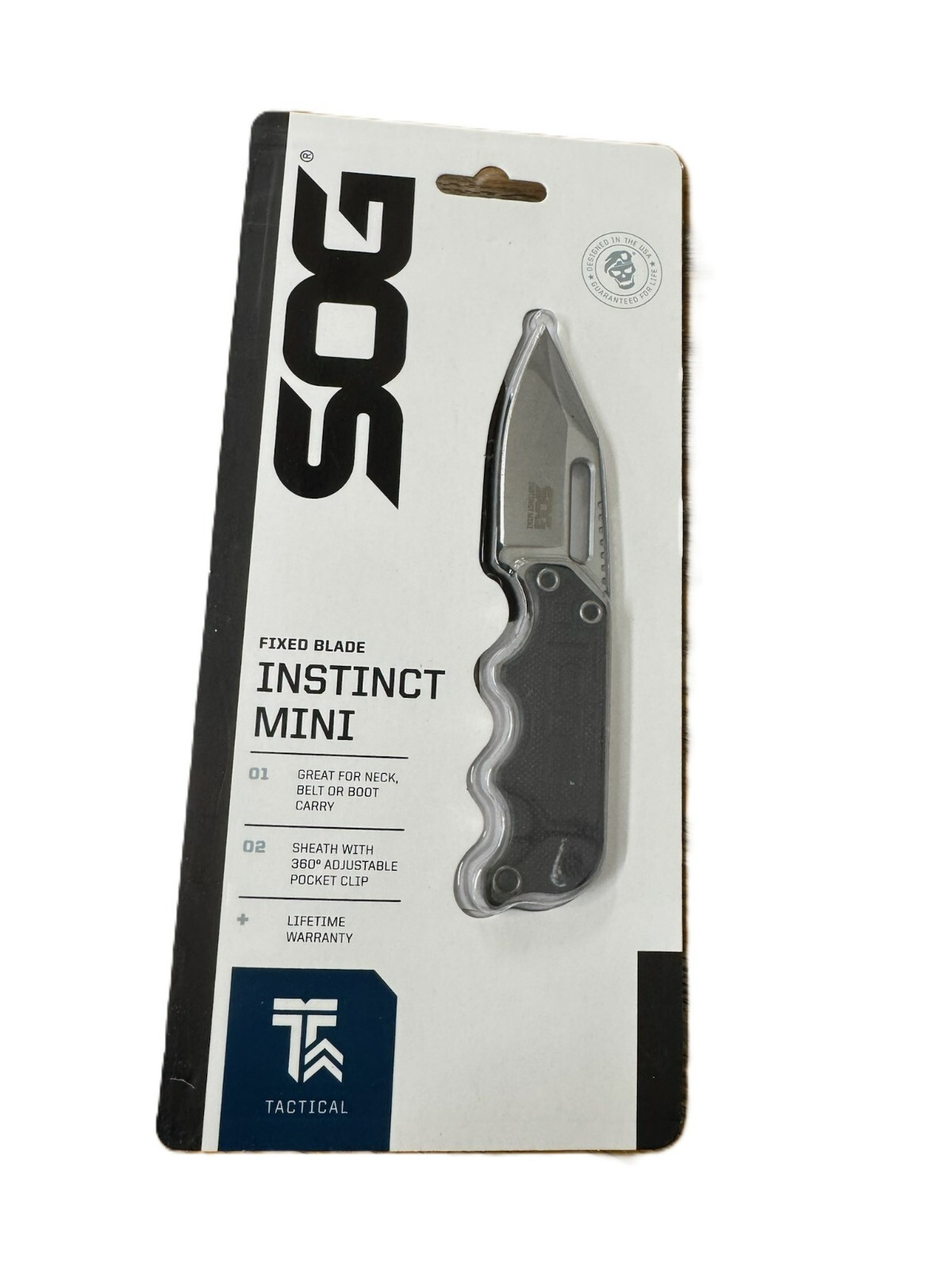 SOG Instinct Mini Small Fixed Blade Knife- 8.75 Inch x 1 Inch x 4 Inch ***NEW***