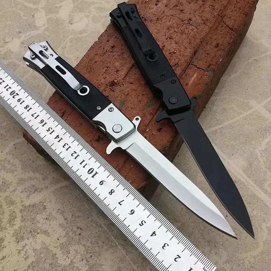Portable folding knife for outdoor use, stainless steel Camping Hiking EDC