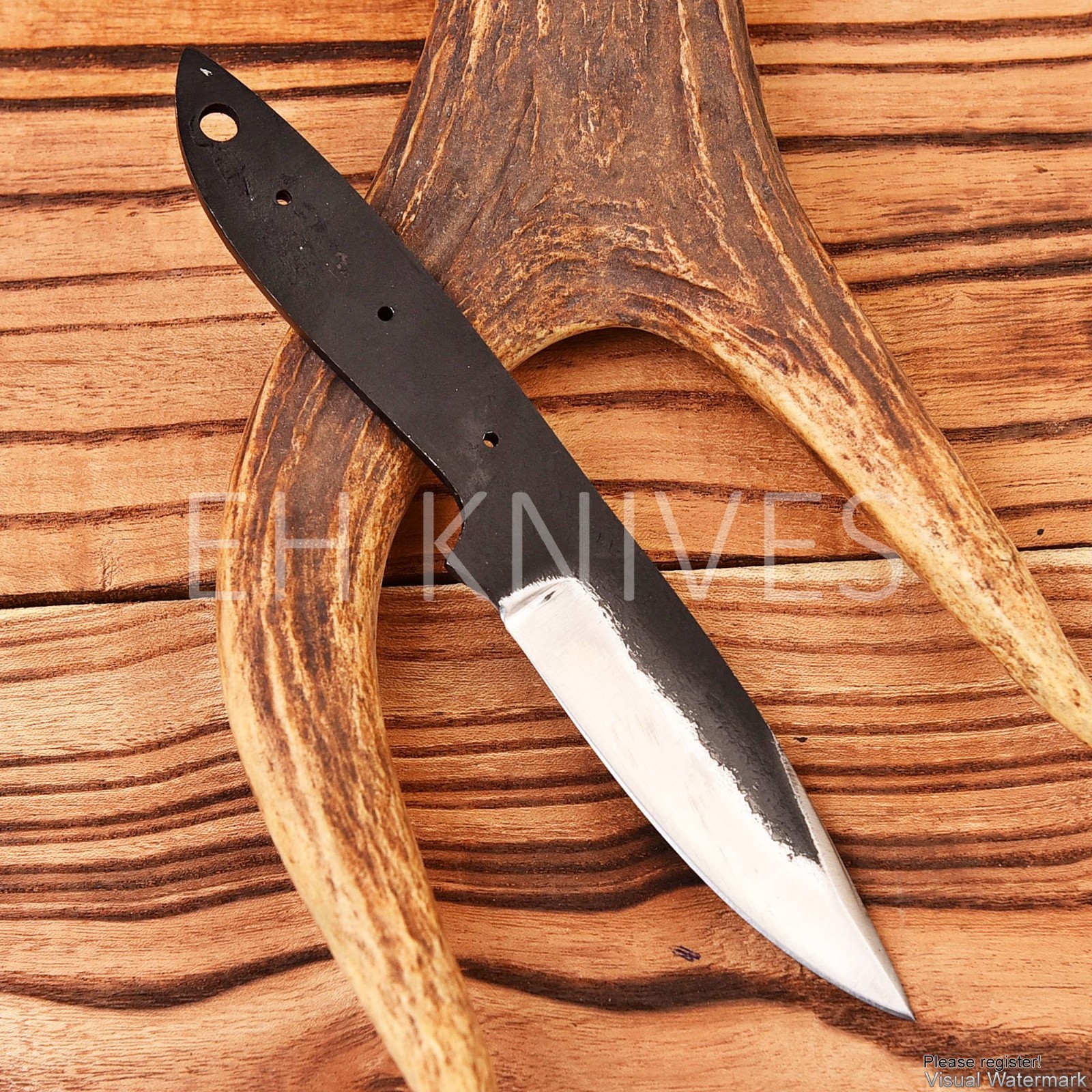 8” Lot Of 10 Handmade Carbon Steel Hunting Sharp Skinner Blank Blade Knives