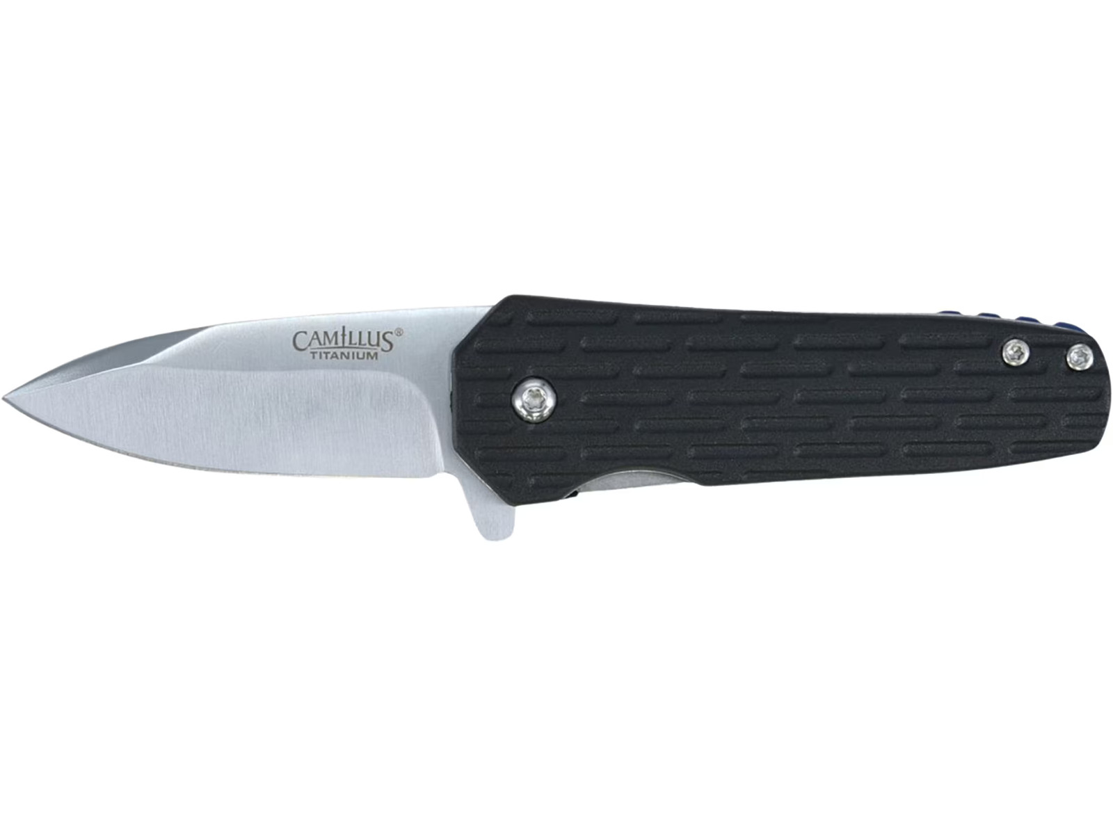 Camillus Wedge Pocket Knife 2.25″ Drop Point 420 Satin Blade GFN Handle Black