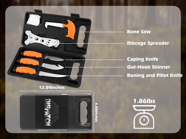 Dispatch 6PCs Hunting Knife Set – 3Cr13 Blades Deer/Elk Game Processor Kit