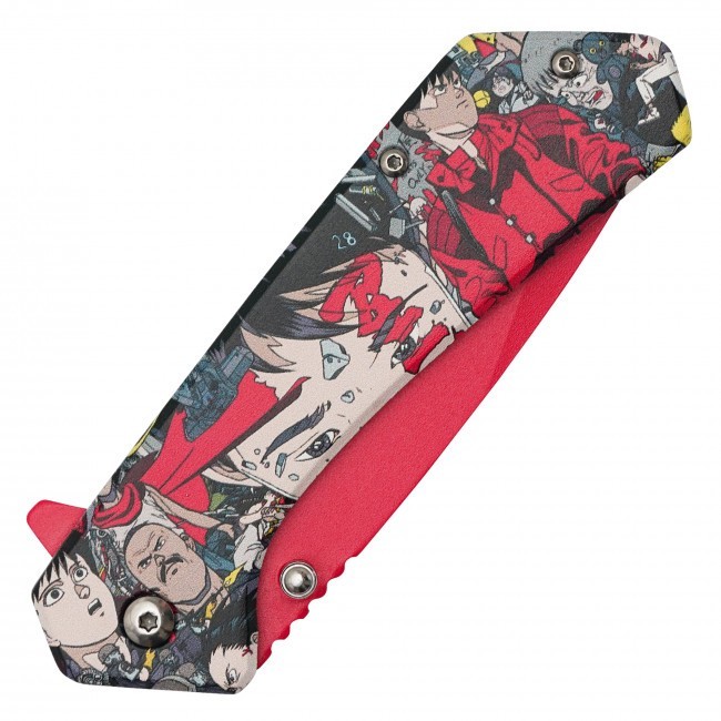 7.75″ Akira Neo-Tokyo 3-D Printed Graphic Spring Assisted Pocket Knife w/clip