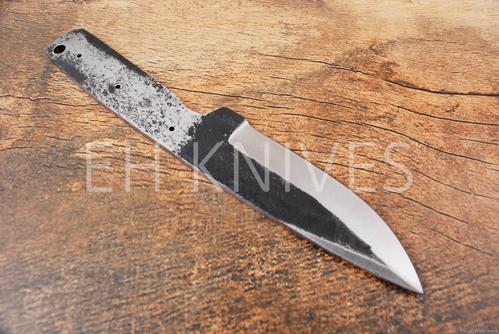 8” Lot Of 10 Handmade Carbon Steel Hunting Sharp Skinner Blank Blade Knives
