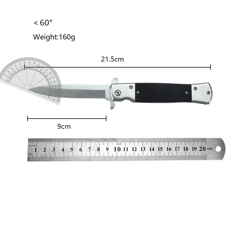 Portable folding knife for outdoor use, stainless steel Camping Hiking EDC