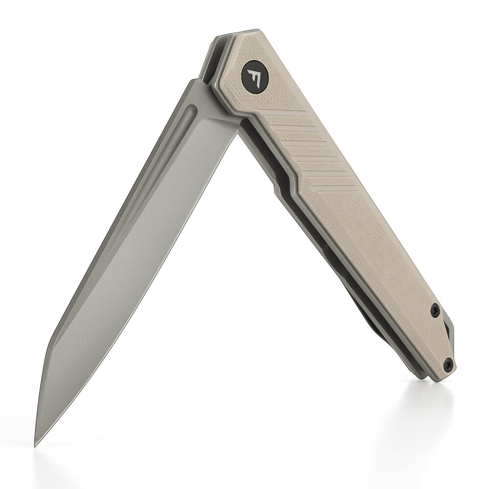 FLISSA Tactical Folding Knife Pocket Knife D2 Steel Blade G10 Handle Pocket Clip