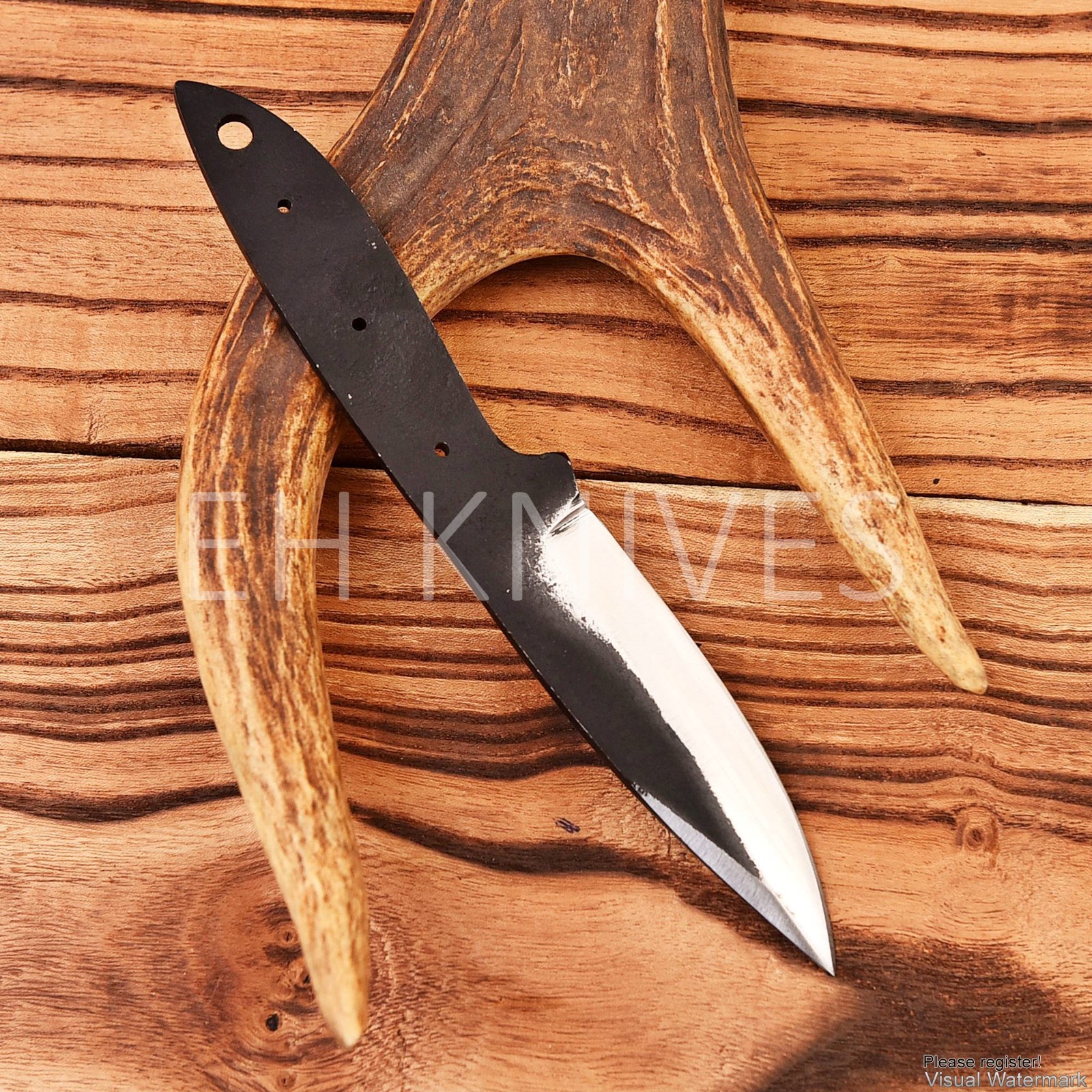8” Lot Of 10 Handmade Carbon Steel Hunting Sharp Skinner Blank Blade Knives
