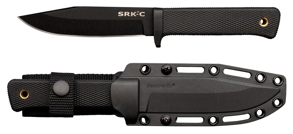 Cold Steel SRK Compact Fixed Knife SK5 Steel Clip Point Blade Kray-Ex – 49LCKD