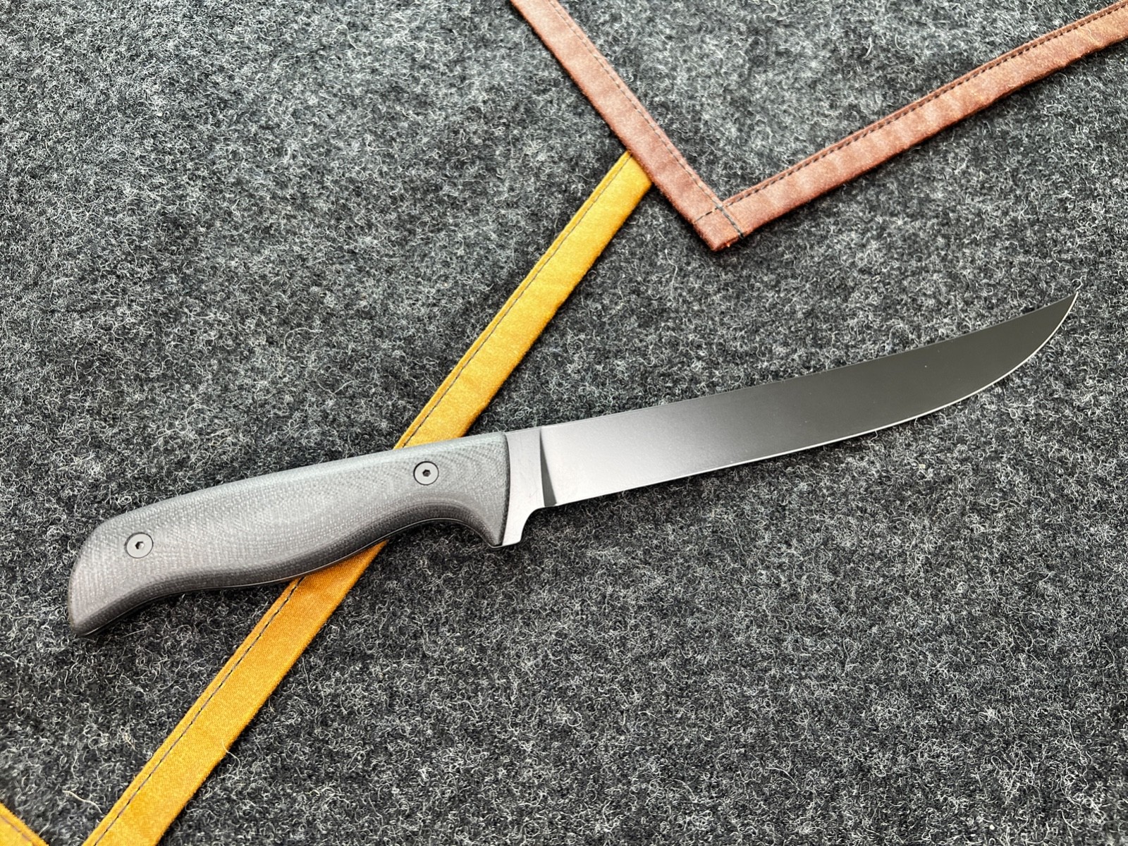Leucadia Hamachi 8″ Filet, Blacked out, G-10 154CM 61 HRC (Cerakote disclosure)
