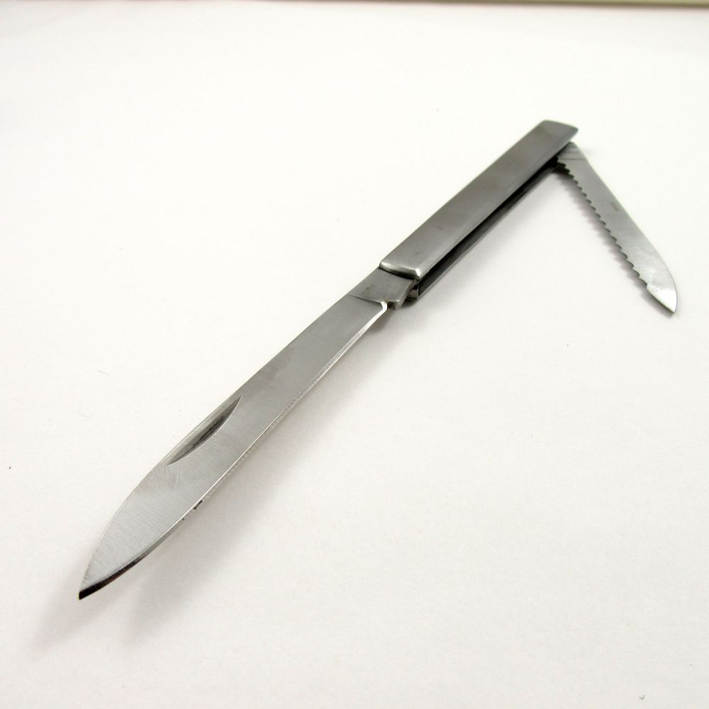 NEW Folding Knife Fruit Sampler 4.5″ Stainless Steel 2-Blade Case Included