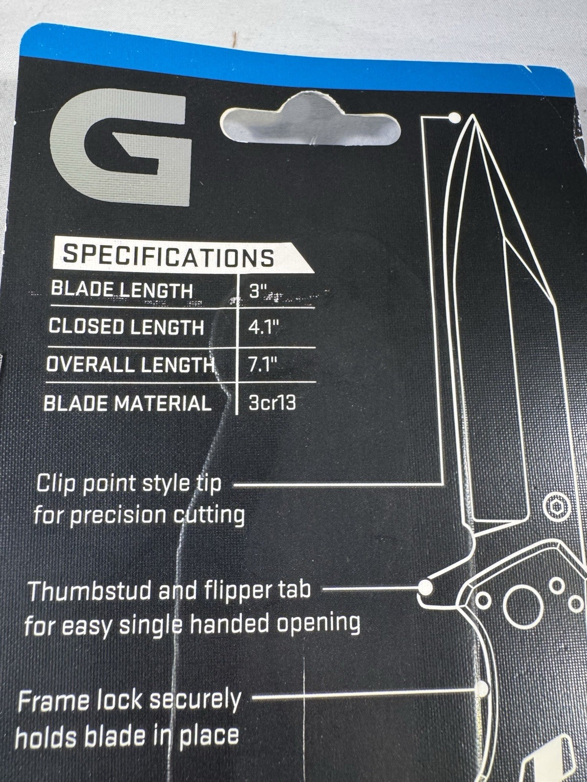 5 Pack Gordon 3″ Blade Pocket Clip Knife Skeleton Frame 3Cr13 Stainless Steel