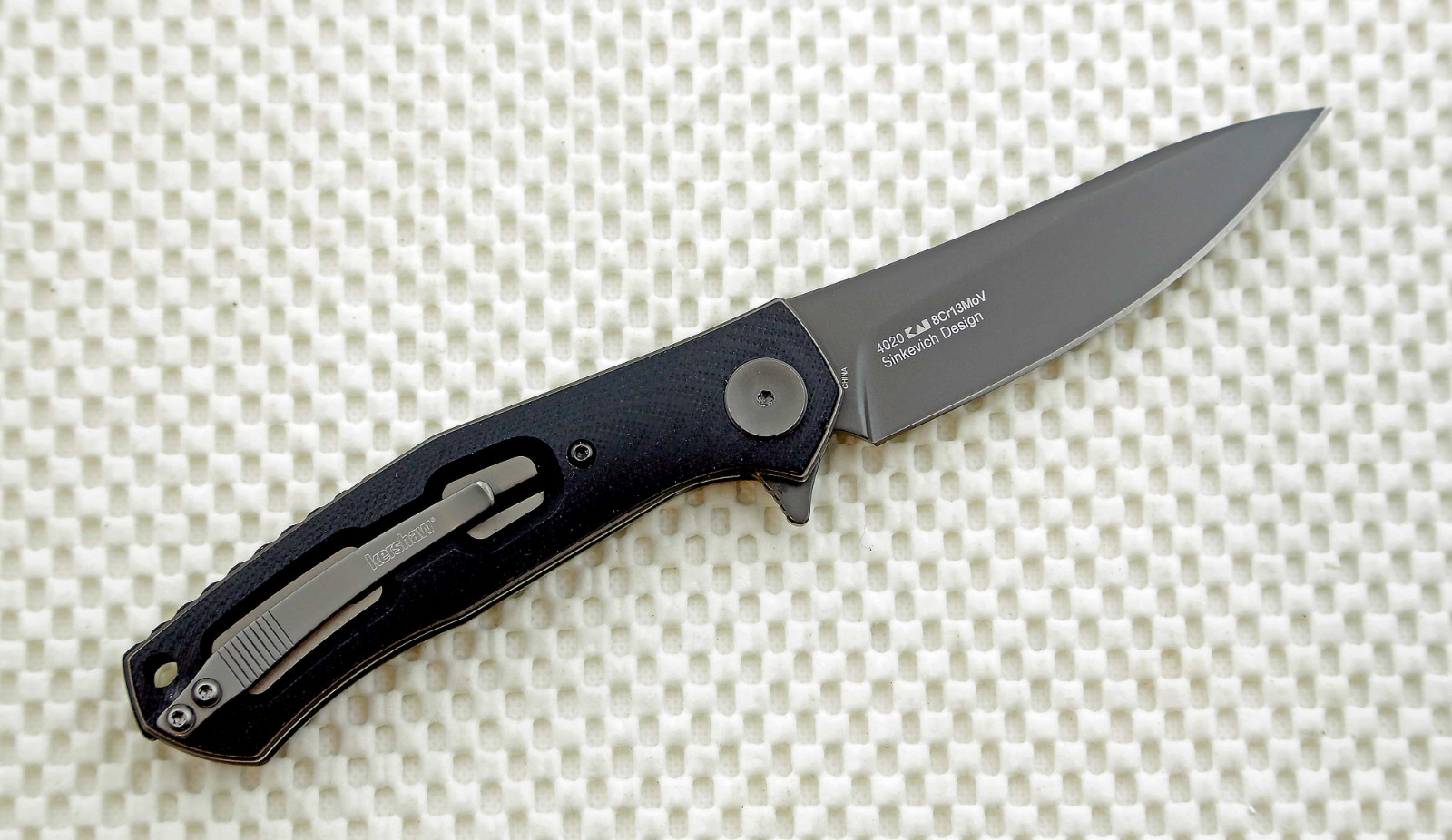* KERSHAW 4020 Concierge Folding Pocket Knife Black G10 Manual opener NIB