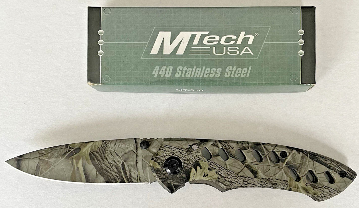 MTech USA 440 Stainless Steel MT-310 Folding Knife Collectible Knife Work Knife
