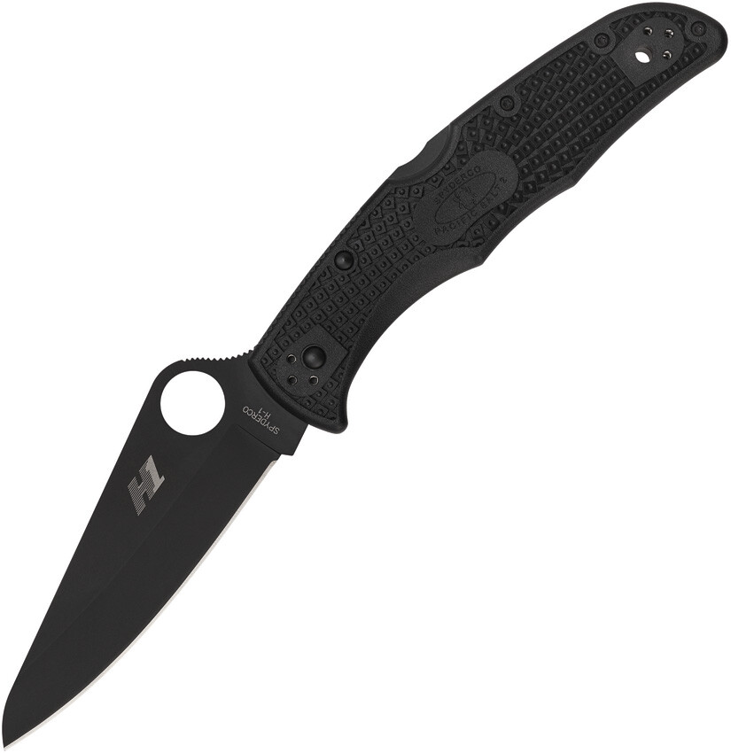 Spyderco Pacific Salt 2 Lockback 3.75″ H1 Black FRN Folding Knife C91PBBK2