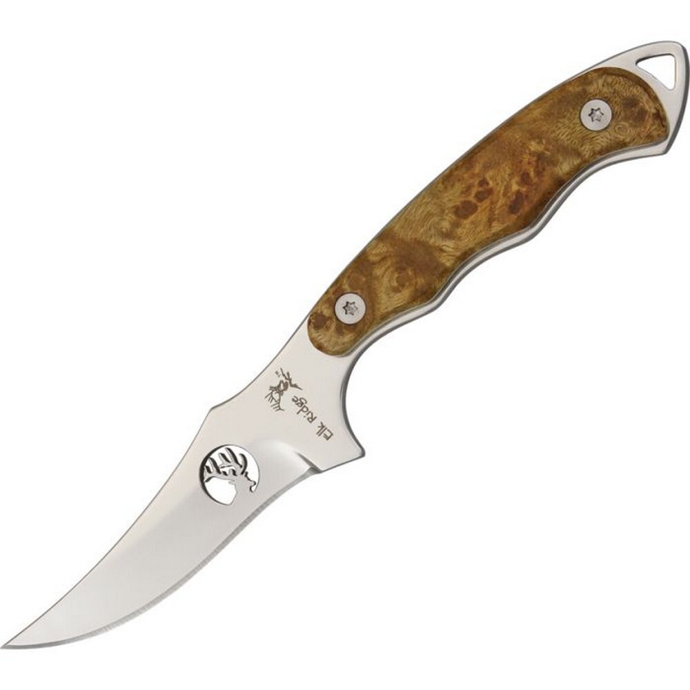 Elk Ridge Hunter Fixed Knife 3.25″ 440 Steel Full Tang Blade Wood Handle- ER-059