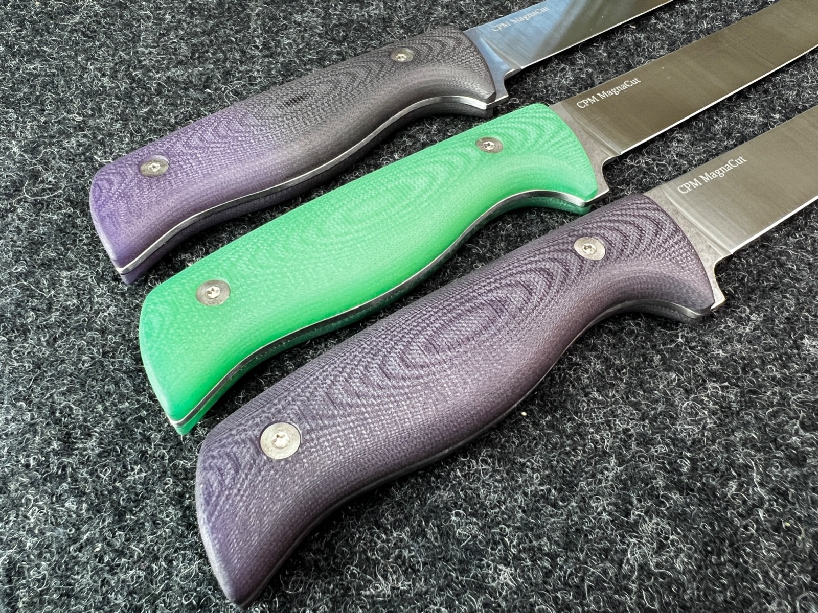 Leucadia Hamachi 8″ Filet, Satin MagnaCut Custom Dyed G-10 61 HRC