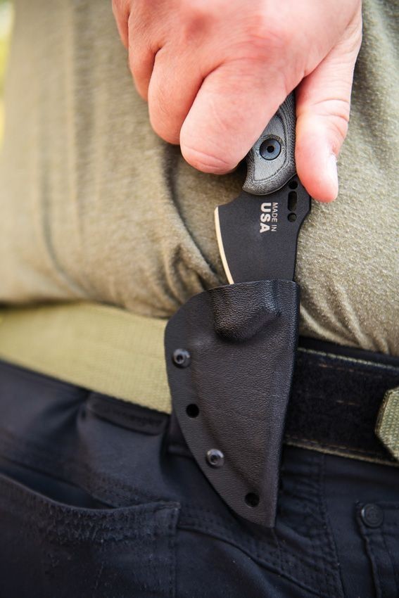 TOPS Wolf Pup WP010 2.25″ Carbon Black Micarta Fixed Blade Knife