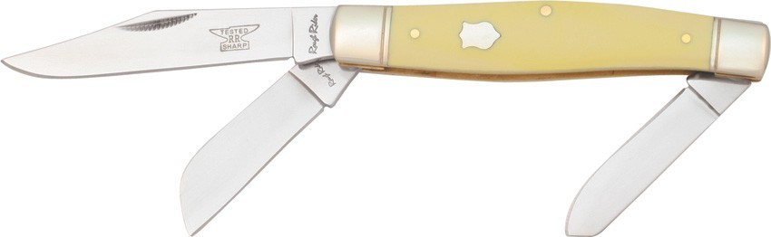 Rough Rider Large Stockman Yellow RR603 Stainless Synthetic Folding Knife