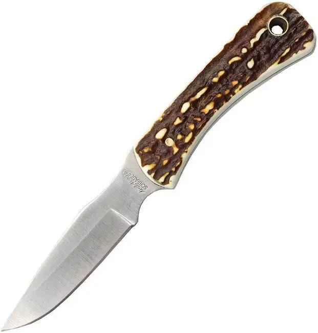 Schrade Uncle Henry Fixed Knife Stainless Handle Leather Sheath – 1100092