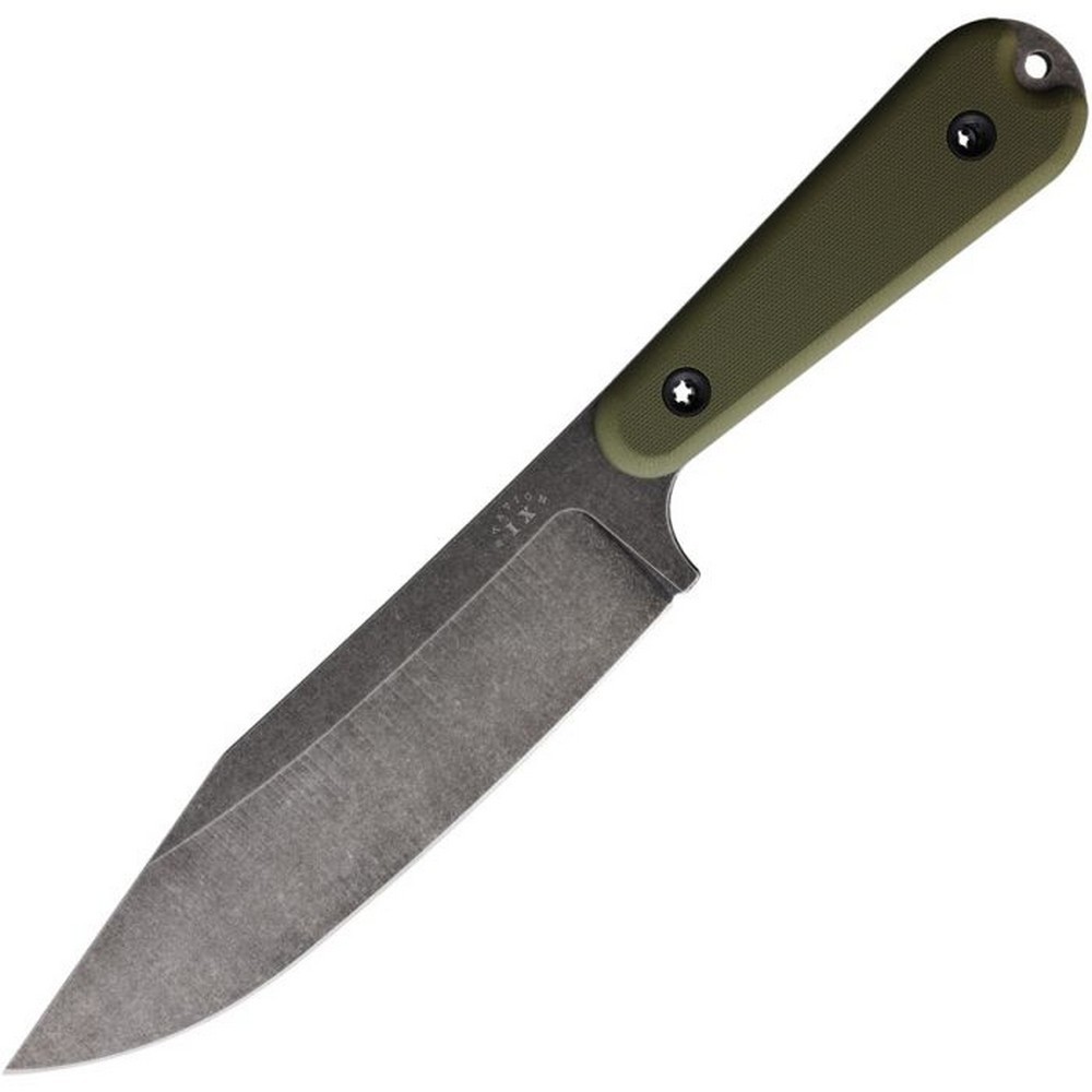 Station IX La Bete Fixed Knife 1095HC Steel Blade OD Green G10 Handle – NO. 11